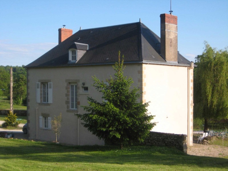 Rear view of the house from the track